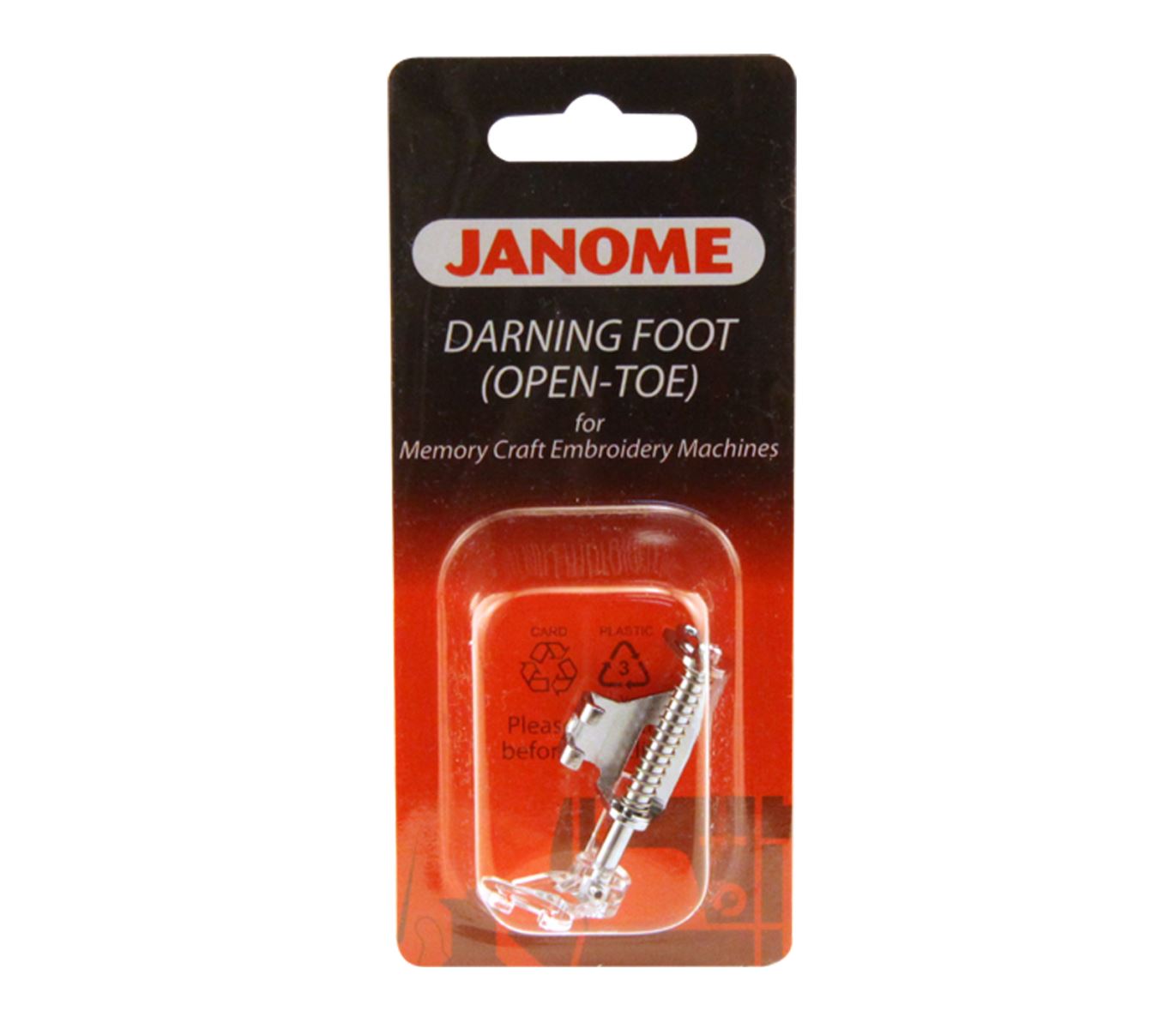 Janome Darning Foot (Open Toe) by Janome Sewing Machines in Machines